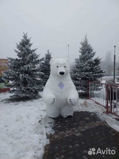 Белый медведь аниматор ростовой большой медведь