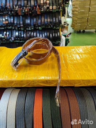 Ремень мужской натуральная кожа 135 см