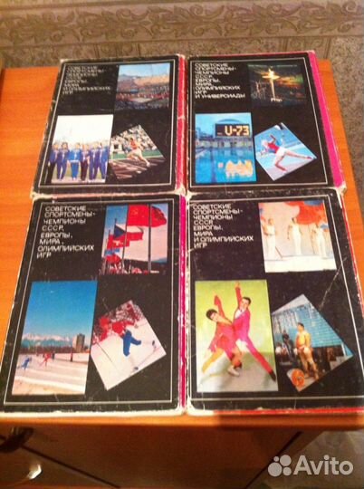 Наборы открыток о спорте и актеры СССР
