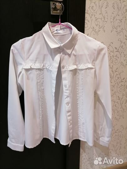 Школьные блузки рубашки новые 140-146