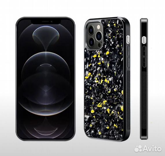 Карбоновый чехол на айфоны