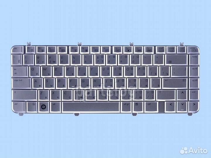 Клавиатура для HP Pavilion dv5-1000 dv5-1100 Сереб