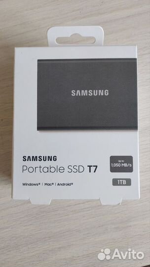 Внешний диск Samsung portable ssd t7 1tb