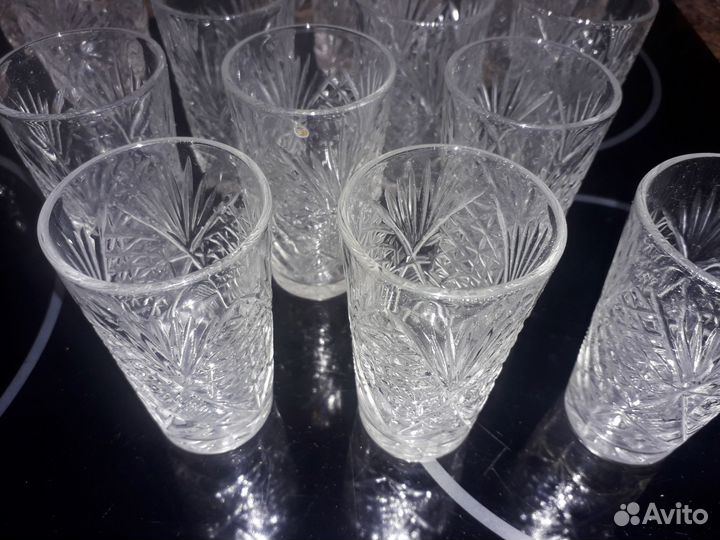 Хрустальные стопки,рюмки.Пивная кружка СССР