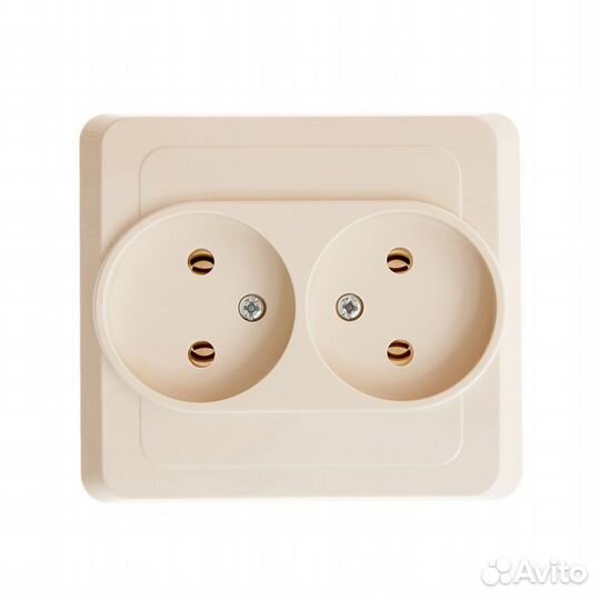 Розетка с рамкой PC16-005K двойная скрытая установ