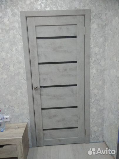 Дверь межкомнатная 04 бетон светлый