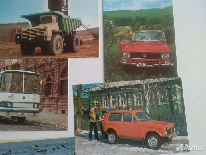 Открытки СССР автомобили новые