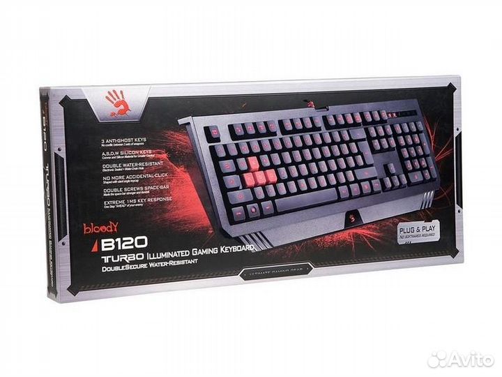 Клавиатура Bloody B120 + Мышь Bloody v7