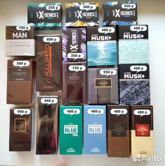 Avon мужской парфюм - весь ассортимент