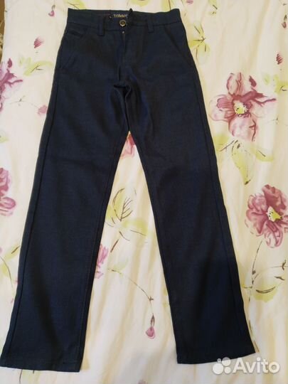 Брюки темно-синие классика (в школу подойдут)