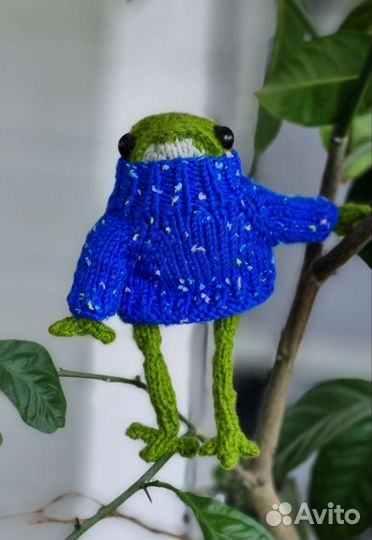 Вязаная игрушка - Лягушка. На заказ