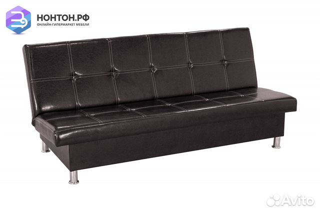 Диван клик-кляк Бомонд темно-коричневый