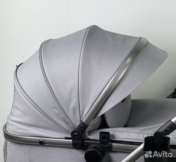 Коляска luxmom 558 2в1 серый