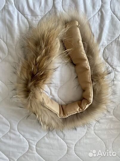 Новый воротник из меха енота натуральный