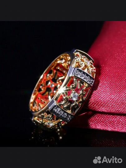 Кольцо унисекс, бижутерия, размер 19.5-20