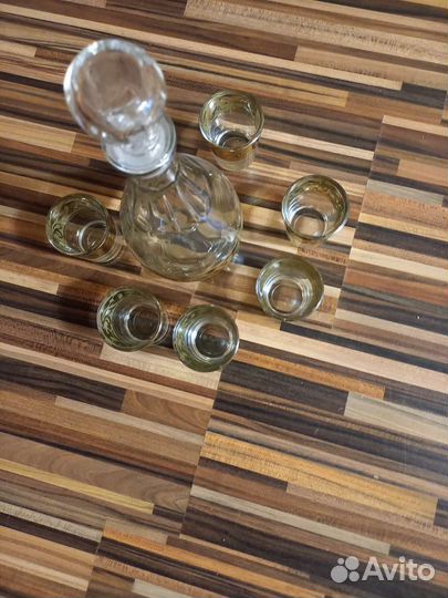 Набор новый чешское стекло