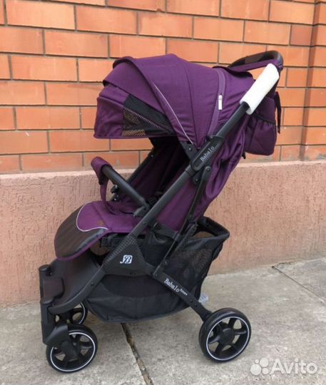 Коляска прогулка 2023 Новый стиль (тёмный фиолет)