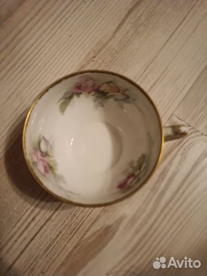 Чашка с блюдцем фарфор