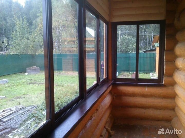 Пластиковые окна. Остекление частных домов