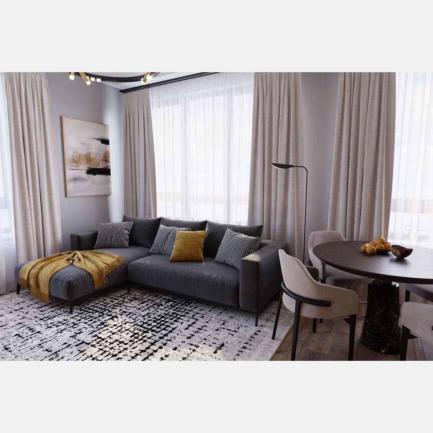 3-к. квартира, 62 м², 2/25 эт.