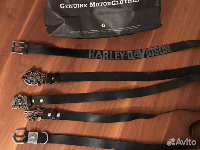 Ремни мужские, кожа, мотосимволика