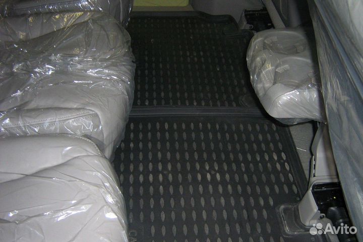 Коврики в салон подходят для KIA Carnival (II), 2006-2014, АКПП4, шт. (полиуретан) / Киа Карнивал