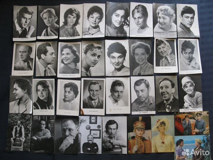 Актеры кино театра Ис-во Иллюстрации Редк открытки