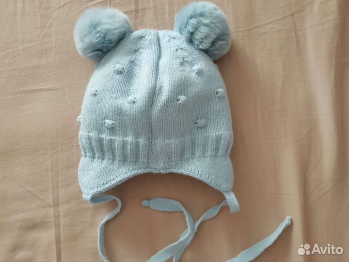 Детская зимняя шапка для новорожденного