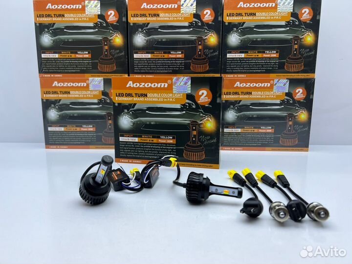 Светодиодные лампы дхо в поворотники Aozoom 2 в 1