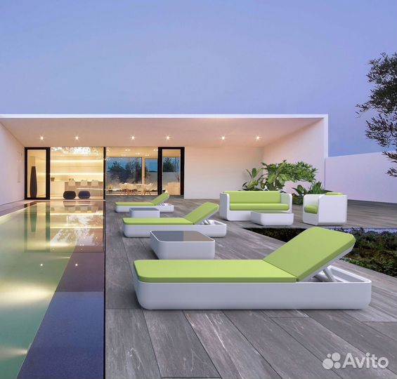 Диван садовый пластиковый