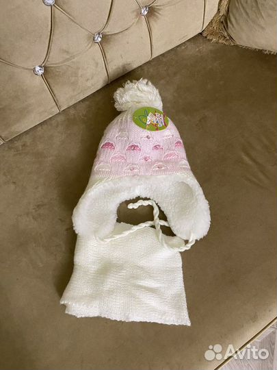 Комплект шапка, шарф