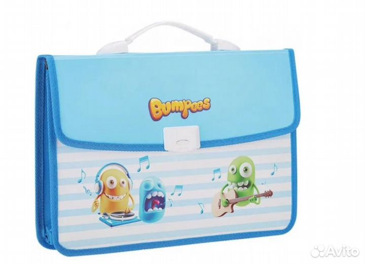 Папка-портфель Deli Bumpees EZ60002 2 отдел A4