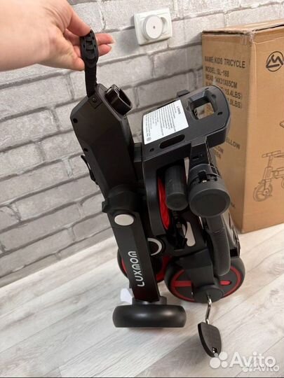 Новый складной велосипед Luxmom 368 красный