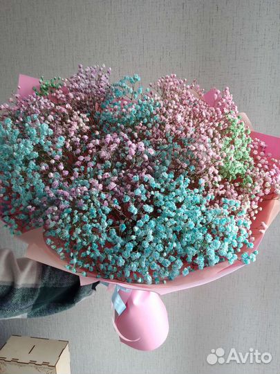 Букет цветов гигант из гипсофилы, доставка