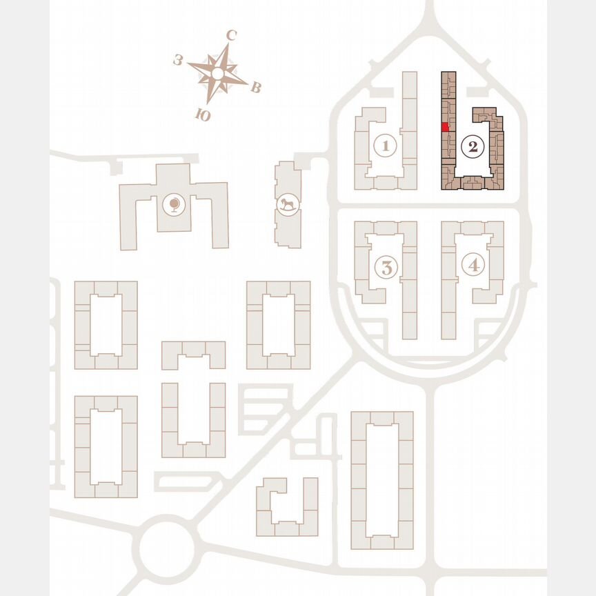 2-к. квартира, 63,6 м², 2/4 эт.