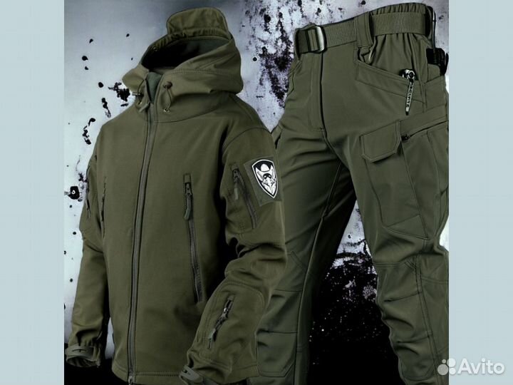 Тактический костюм Softshell Sharkskin водозащита