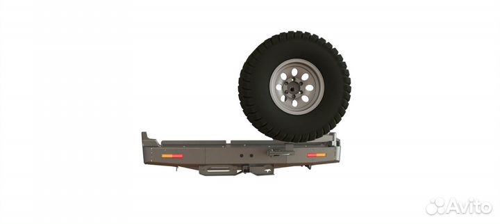 Бампер силовой задний STC Toyota Land Cruiser 80