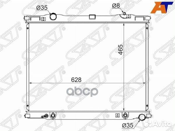 Радиатор Kia Sorento 02-09 SG-KI0005 Sat