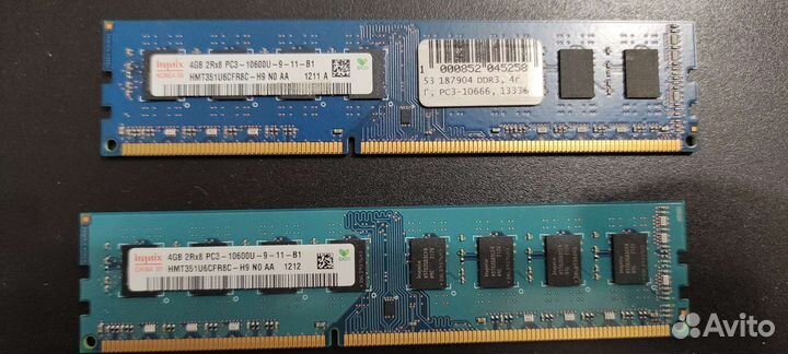 Оперативная память ddr2, ddr3 2,4gb