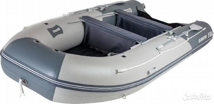 Надувная лодка gladiator E450PRO белая/серая