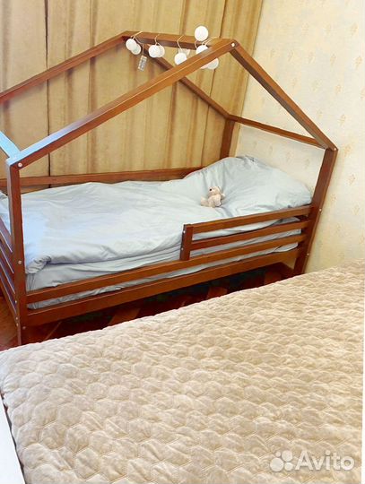 Детская Кровать из бука с ящиками