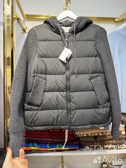 Жилет с вязанными рукавами Brunello Cucinelli