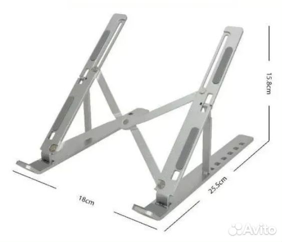 Подставка для ноутбука алюминиевая, складная