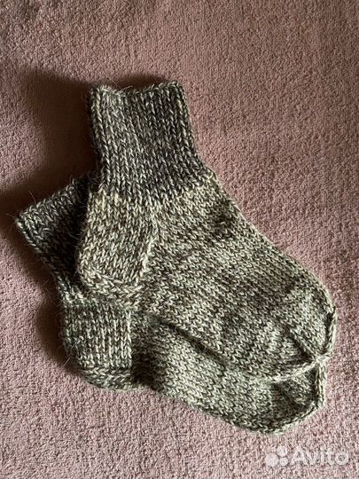 Носки шерстянные женские ручное вязание
