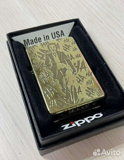 Зажигалка zippo с гравировкой Joker(Джокер)