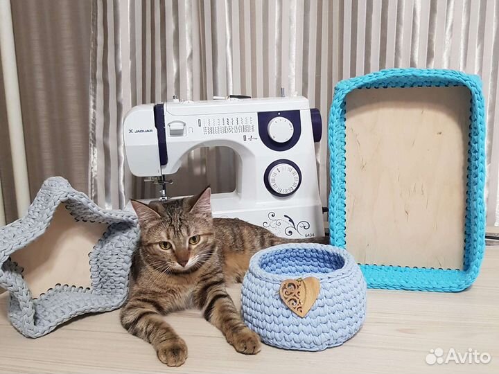 Корзина вязаная