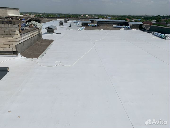 Ремонт и монтаж мягкой пвх кровли. Плоская кровля