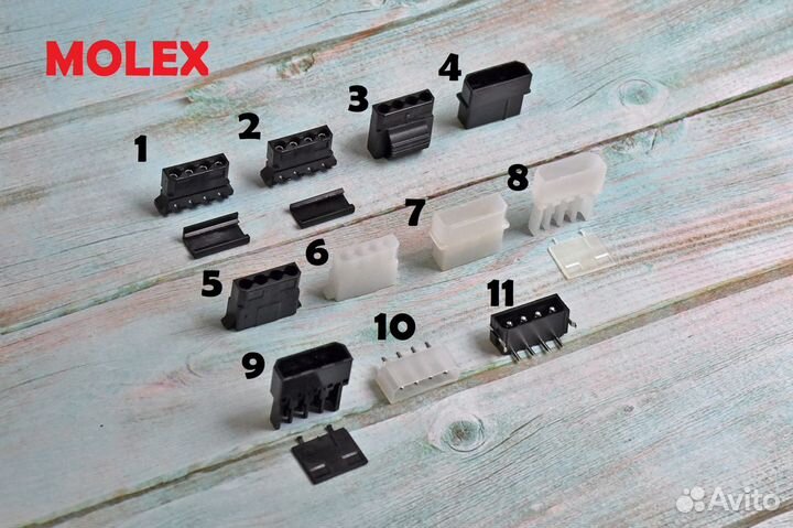 Коннектор разъем молекс molex 4pin 4пин