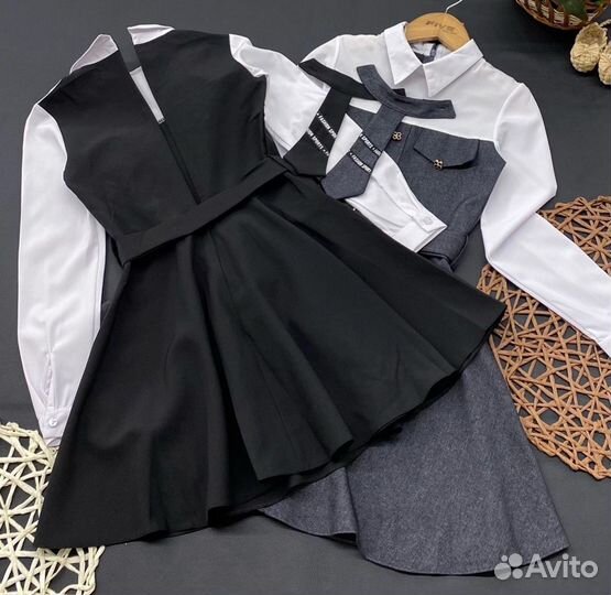 Школьное платье для девочки, 122-152