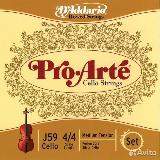 Струны для виолончели DAddario J59-4/4M